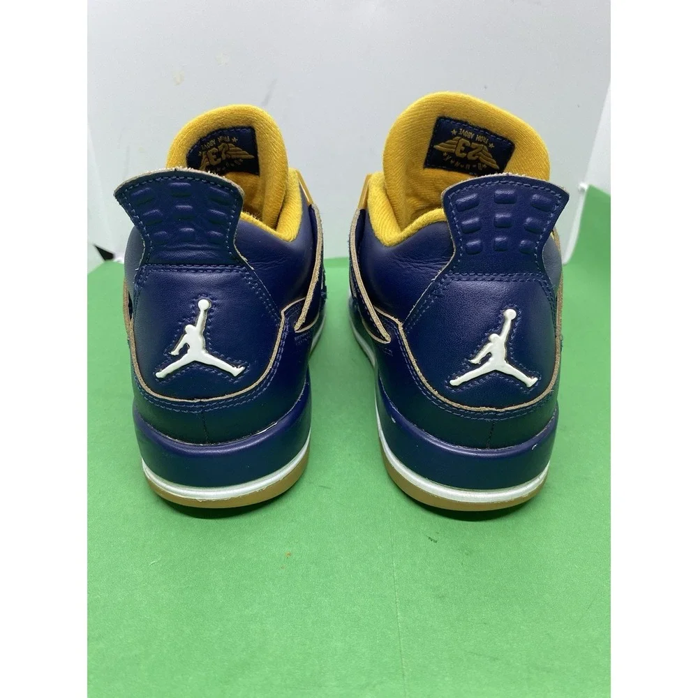 Nike Boys Air Jordan 4 408452-425 Blue Basketball Shoes Sneakers Size 5.5Y